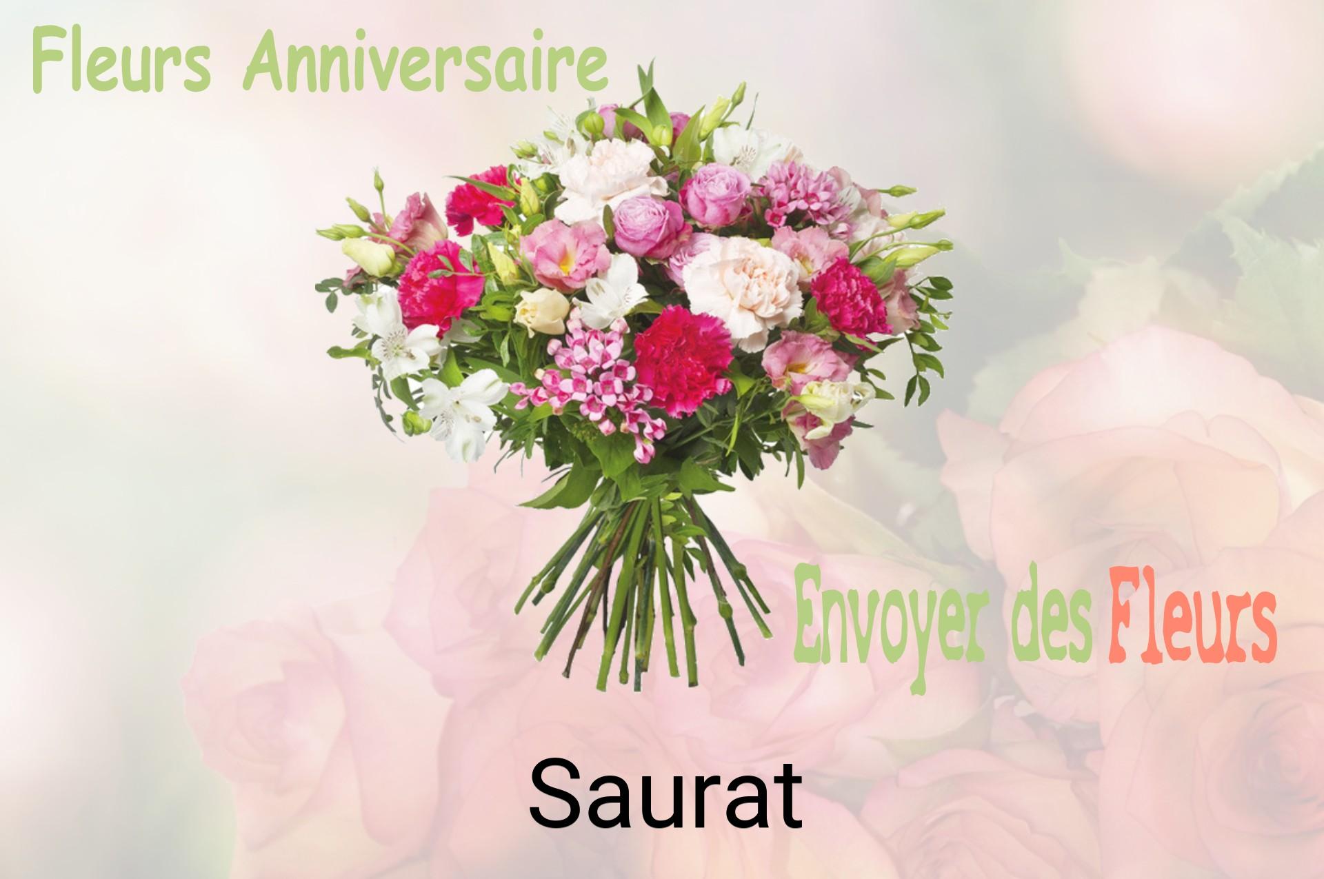 Bouquet de fleurs d’anniversaire livré à Saurat